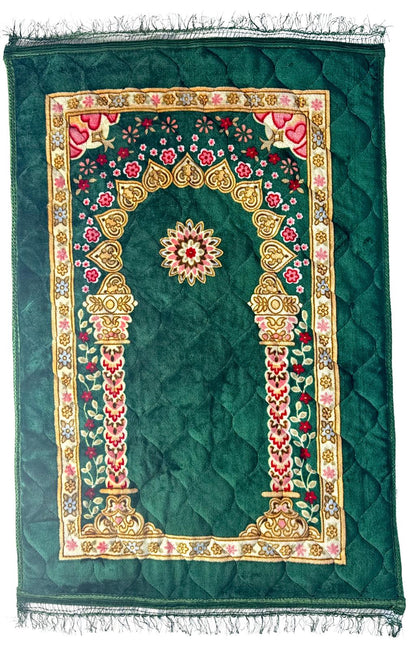 Premium Muslim Prayer Rug - 80x120cm Cotton Prayer Mat