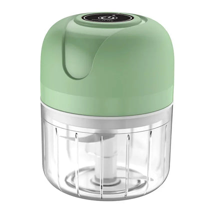 Electric Garlic Purer 250ML Mini Electric Garlic Chopper USB Charging Ginger Vegetable Cutter Food Chopper Kitchen Tools