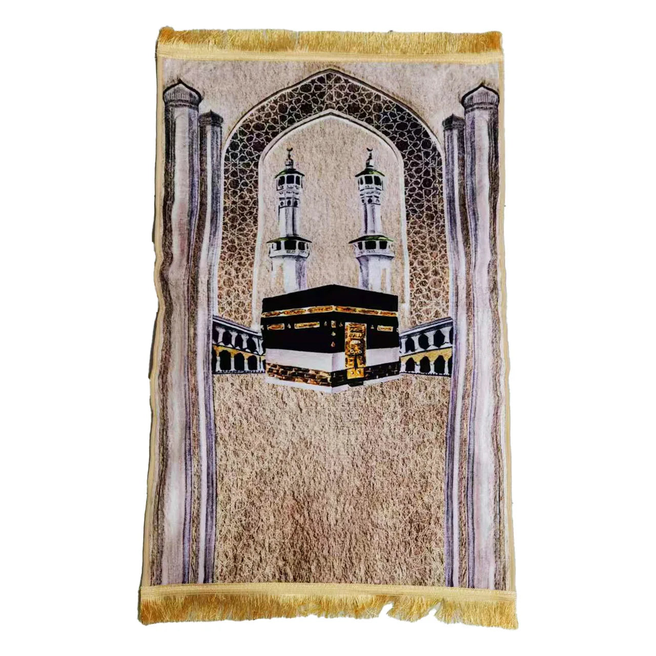 Premium Islamic Prayer Rug – Vintage Pattern & Tassel | 70x110cm | 6 Colors