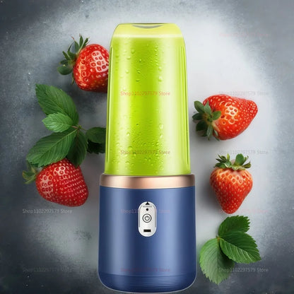Portable Juicer Cup Smoothie Blender 6 Blade Blender Bottle Household Fruit Juicer Cup USB Rechargeable Juicer Kitchen Tool