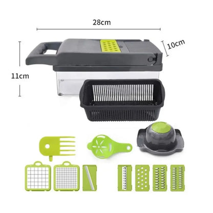 Multifunctional Vegetable Chopper – 14-in-1 Slicer, Dicer & Grater Set