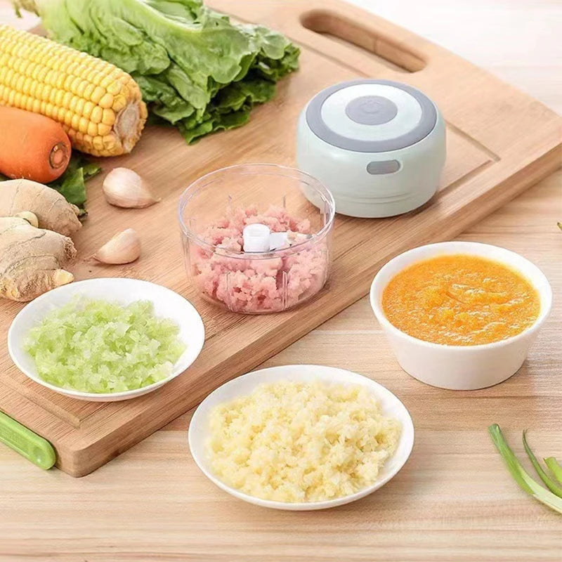 250ml Multifunctional Cooking Machine Automatic Household Meat Grinder Baby Supplementary Food Stirring Minced Garlic