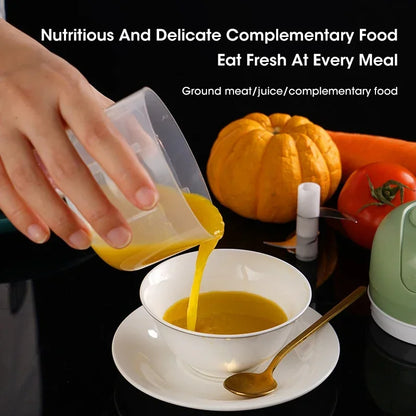 Electric Garlic Purer 250ML Mini Electric Garlic Chopper USB Charging Ginger Vegetable Cutter Food Chopper Kitchen Tools