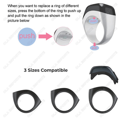 Smart Tasbih Digital Counter Ring – Qibla & Prayer Time Reminder