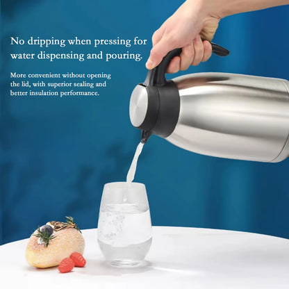 Stainless Steel Vacuum Flask – 1.5L & 1.8L | Double Wall Insulated