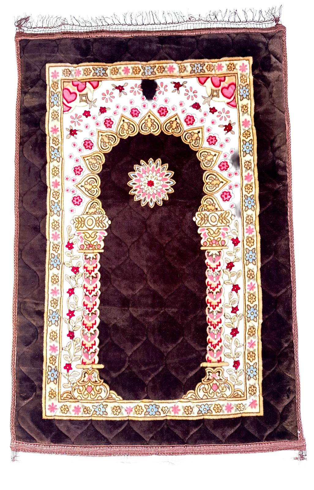 Premium Muslim Prayer Rug - 80x120cm Cotton Prayer Mat