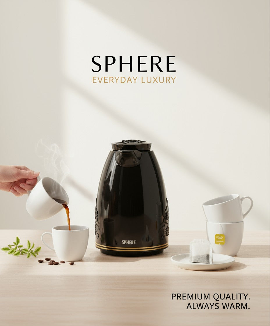 High Quality 2L Vacuum Flask - Tea & Coffee Thermos - SPHERE