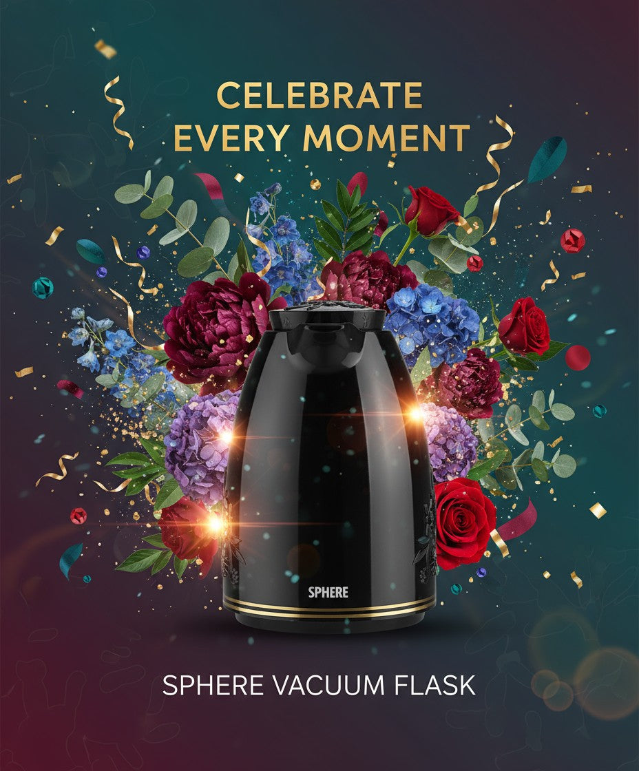 High Quality 2L Vacuum Flask - Tea & Coffee Thermos - SPHERE