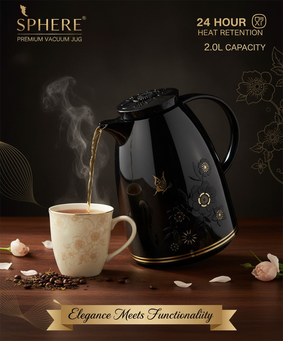 High Quality 2L Vacuum Flask - Tea & Coffee Thermos - SPHERE